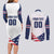 Custom USA Hockey Couples Matching Long Sleeve Bodycon Dress and Long Sleeve Button Shirt Team USA Eagle Mascot