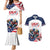 Custom USA Hockey Couples Matching Mermaid Dress and Hawaiian Shirt Team USA Eagle Mascot