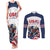 Custom USA Hockey Couples Matching Tank Maxi Dress and Long Sleeve Button Shirt Team USA Eagle Mascot