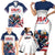 Custom USA Hockey Family Matching Short Sleeve Bodycon Dress and Hawaiian Shirt Team USA Eagle Mascot