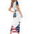 Custom USA Hockey Family Matching Short Sleeve Bodycon Dress and Hawaiian Shirt Team USA Eagle Mascot