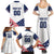 Custom USA Hockey Family Matching Summer Maxi Dress and Hawaiian Shirt Team USA Eagle Mascot