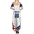 Custom USA Hockey Family Matching Summer Maxi Dress and Hawaiian Shirt Team USA Eagle Mascot