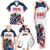 Custom USA Hockey Family Matching Tank Maxi Dress and Hawaiian Shirt Team USA Eagle Mascot