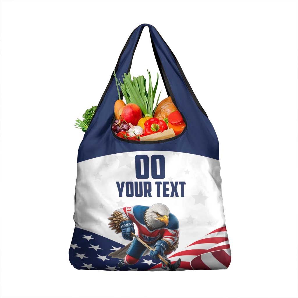 Custom USA Hockey Grocery Bag Team USA Eagle Mascot