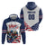 Custom USA Hockey Hoodie Team USA Eagle Mascot