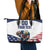 Custom USA Hockey Leather Tote Bag Team USA Eagle Mascot