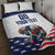 Custom USA Hockey Quilt Bed Set Team USA Eagle Mascot