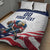 Custom USA Hockey Quilt Bed Set Team USA Eagle Mascot