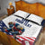 Custom USA Hockey Quilt Bed Set Team USA Eagle Mascot