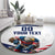 Custom USA Hockey Round Carpet Team USA Eagle Mascot