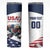 Custom USA Hockey Skinny Tumbler Team USA Eagle Mascot