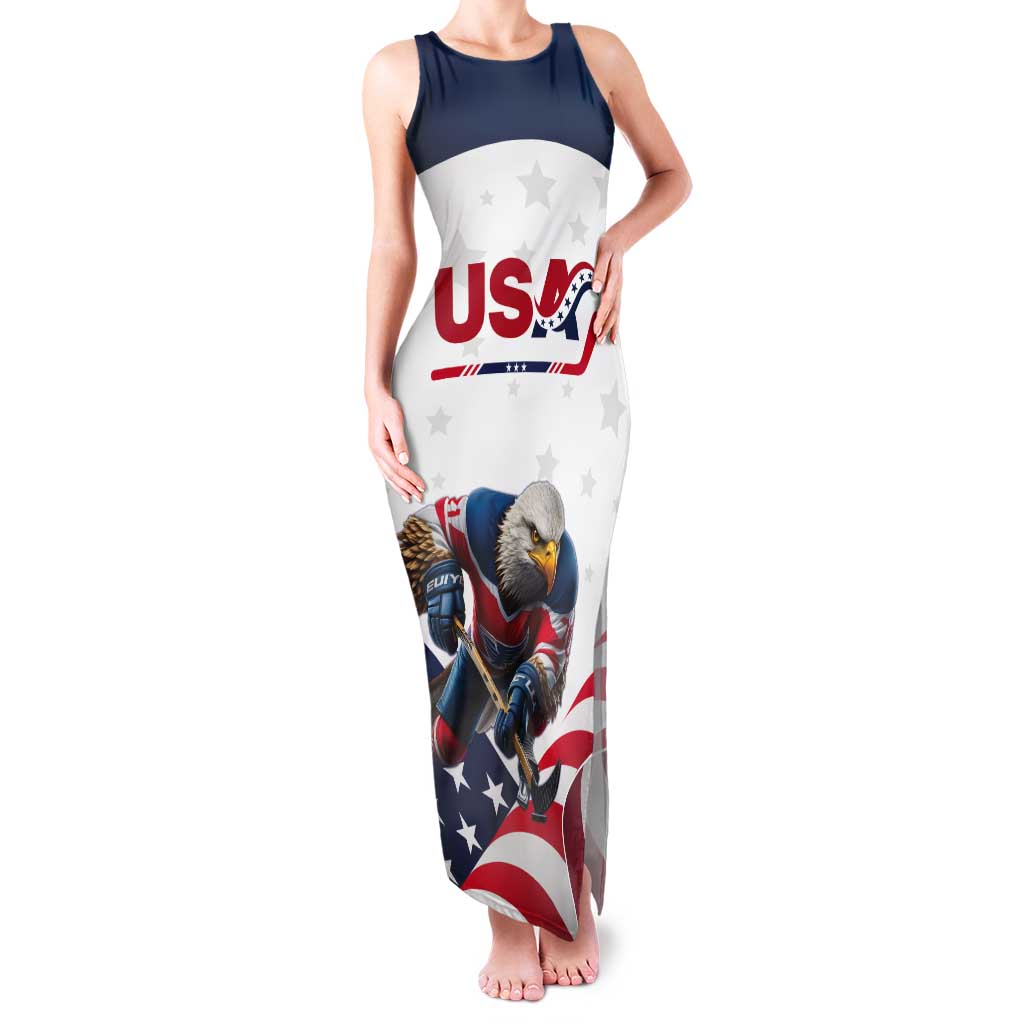 Custom USA Hockey Tank Maxi Dress Team USA Eagle Mascot