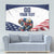 Custom USA Hockey Tapestry Team USA Eagle Mascot