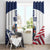 Custom USA Hockey Window Curtain Team USA Eagle Mascot