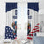 Custom USA Hockey Window Curtain Team USA Eagle Mascot