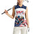 Custom USA Hockey Women Sleeveless Polo Shirt Team USA Eagle Mascot