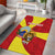 Personalized North Macedonia Area Rug Lion With National emblem