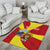 Personalized North Macedonia Area Rug Lion With National emblem