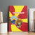 Personalized North Macedonia Canvas Wall Art Lion With National emblem