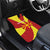 Personalized North Macedonia Car Mats Lion With National emblem