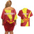 Personalized North Macedonia Couples Matching Off Shoulder Short Dress and Hawaiian Shirt Lion With National emblem