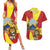 Personalized North Macedonia Couples Matching Summer Maxi Dress and Hawaiian Shirt Lion With National emblem