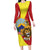 Personalized North Macedonia Family Matching Long Sleeve Bodycon Dress and Hawaiian Shirt Lion With National emblem