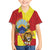 Personalized North Macedonia Family Matching Off Shoulder Maxi Dress and Hawaiian Shirt Lion With National emblem