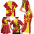 Personalized North Macedonia Family Matching Short Sleeve Bodycon Dress and Hawaiian Shirt Lion With National emblem