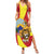 Personalized North Macedonia Family Matching Summer Maxi Dress and Hawaiian Shirt Lion With National emblem