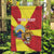 Personalized North Macedonia Garden Flag Lion With National emblem