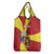 Personalized North Macedonia Grocery Bag Lion With National emblem