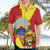 Personalized North Macedonia Hawaiian Shirt Lion With National emblem