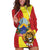 Personalized North Macedonia Hoodie Dress Lion With National emblem