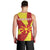 Personalized North Macedonia Men Tank Top Lion With National emblem