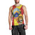 Personalized North Macedonia Men Tank Top Lion With National emblem