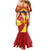 Personalized North Macedonia Mermaid Dress Lion With National emblem