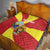 Personalized North Macedonia Quilt Lion With National emblem