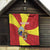 Personalized North Macedonia Quilt Lion With National emblem