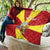 Personalized North Macedonia Quilt Lion With National emblem