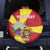 Personalized North Macedonia Spare Tire Cover Lion With National emblem