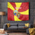 Personalized North Macedonia Tapestry Lion With National emblem