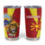 Personalized North Macedonia Tumbler Cup Lion With National emblem