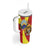 Personalized North Macedonia Tumbler With Handle Lion With National emblem