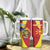 Personalized North Macedonia Tumbler With Handle Lion With National emblem