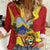 Personalized North Macedonia Women Casual Shirt Lion With National emblem