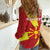 Personalized North Macedonia Women Casual Shirt Lion With National emblem