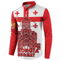 Georgia Independence Day Button Sweatshirt Sameba Dzala Ertobashia