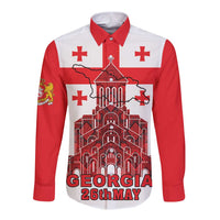 Georgia Independence Day Long Sleeve Button Shirt Sameba Dzala Ertobashia